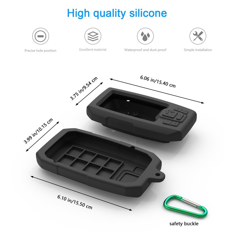 VOMENC Fishfinder Protective Case Silicone Cover Compatible with Garmin Striker