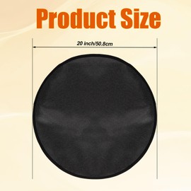 20 Inch Fire Pit Mat for Desktop, Round Fire Mat Fireproof Under Grill Mat Fireplace Mat 3-Layer Washable Grill Protective Mat for Outdoor BBQ Grills