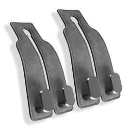 LUCKY-M 2Pack Car Hooks for Headrest, Car Headrest Hook for Purses and Bags, Car Seat Back Storage Hook Purse Holder for Car, Car Accessories for Women(Grey)