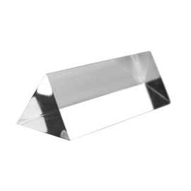 EISCO Equilateral Prism, 3" (75mm) Length, 1" (25mm) Faces - Triangular - Polished Acrylic - Excellent for Physics, Light Refraction & Wavelength Experiments, Photography