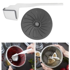 Jiawu Cubierta Protectora de Cuchilla Protector de Clase de Alimentos para Accesorios Thermomix TM5 TM6 TM31, Espátula Giratoria Libre de BPA y Cubierta Protectora de Cabezal de Corte