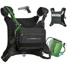CEROBEAR Hiking Hydration Backpack Running Vest with 2L TPU Water Bladder