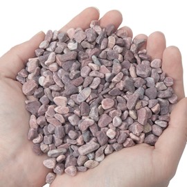 Tinyunicorn 5lb Succulent and Cactus Gravel Pebbles 1/5-3/8 Inch Natural Decorative Polished Stones River Rocks for Plants, Vases, Aquariums, Terrarium and Outdoor Gardening, Rouge Red Color