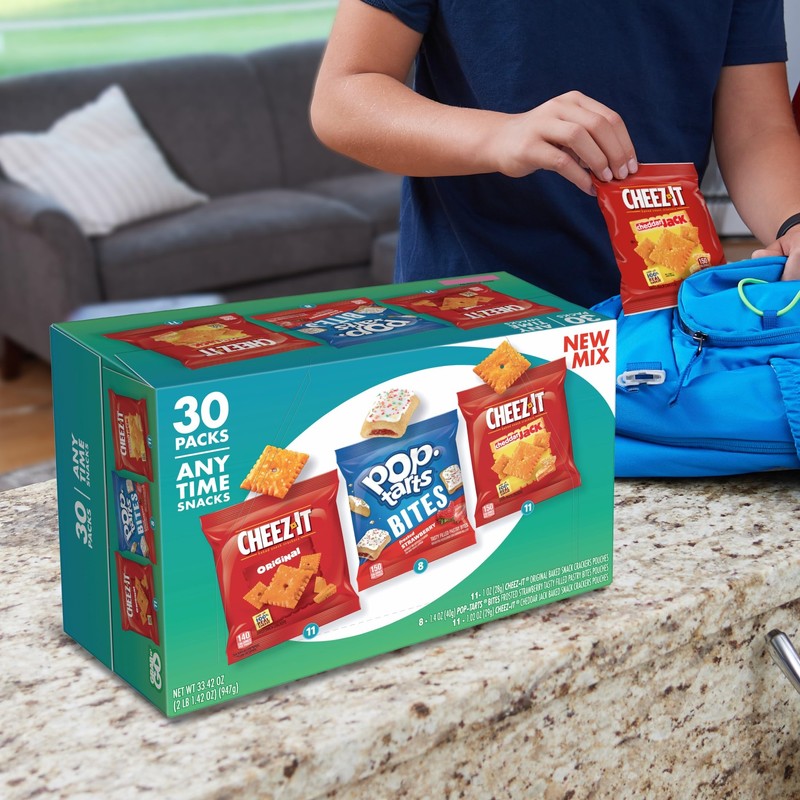 Kellogg's Cheez-It & Pop-Tarts Snacks, Grab 'N Go, Any Time