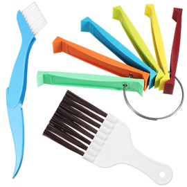 CHENGU 3 Pieces FCR6 Fin Comb Air Conditioner Fin Cleaner Set with 2 Different Brush Condenser Applicable to More Occasions Evaporator Radiator Clean Repair Tool Set