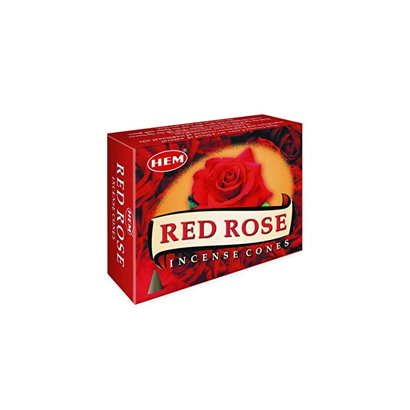 Hem Red Rose - Case Of 12 Boxes, 10 Cones