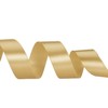 YASEO 1 Inch Champaign Gold Solid Satin Ribbon, 50 Yards
