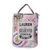 History and Heraldry Lauren Believed Silver Purple Floral 16 x