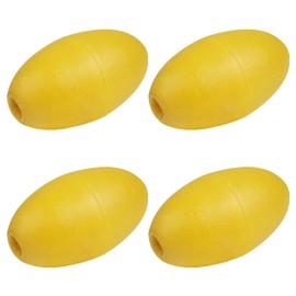 SHADDOCK 4pcs Floating Buoy EVA Yellow Buoy Boat Accessory Kayak Canoe Drift Anchor Fishing Float Buoy Floating Ball for Tow Rope Throw Line Dock Marine Accessories(ST-20A)