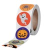 1000Pcs Halloween Stickers, 2Rolls 1Inch Halloween Art Crafts Stickers Bat