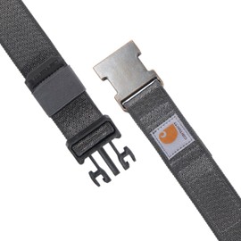 Carhartt Men's Rugged Flex Nylon Webbing Belt, Gravel, Medium