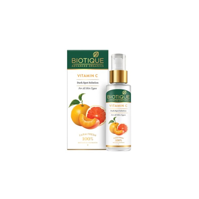 Biotique Vitamina C Dark Spot Solution Sérum facial, para todo
