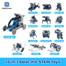 Coolest Gifts Toys for 10 Year Old Boys - Science Robotics Kits for Kids Age 8-12 - Robot Toys for Kids 8-12 - Solar Robot kit - Stem Projects for Kids Ages 8-12 - Science Experiments for Kids 9-12…