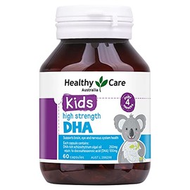 Healthy Care Kids High Strength DHA - Supports Brain and Eye Health - Premium Dietary Supplement - All-Natural Ingredients - 60 Capsules
