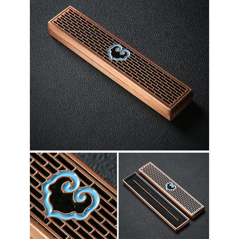 Futupe Incense Burner, Incense Burner, Horizontal Stand, Box Type, Lid