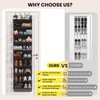 Mefirt 10 Tier Clear Over the Door Shoe Organizer with