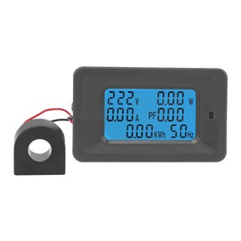 Voltmeter Volt Amp Watt Gauge Meter P06S-100 6 in 1 Digital LCD Meter Voltage 110-250V Current 100A Power Monitor Panel with Counter Inductor