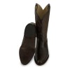 Bota Tacón Cubano Punta Oval Piel Venado 100 Original 200