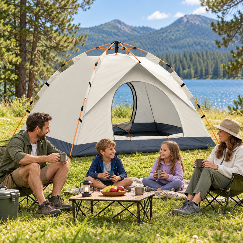Automatic Pop-Up Camping Tent for Family Outdoor Trips – Quick