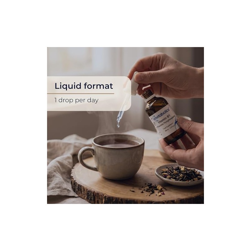 Vitamin B1 Liquid 100ml | Active Thiamine Pyrophosphate Vegan