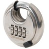 Combination S/Steel Disc Padlock, Lock Material Stainless Steel, Shackle Clearance - Horizontal 23mm, Shackle Clearance - Vertical 16mm, Shackle Diameter 7mm