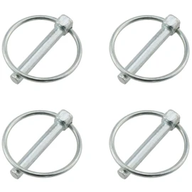 ZZHXSM 4PCS M8x50 M8 Carbon Steel Tractor Trucks Pin Ring Clips Heavy Duty Lynch Pin for Farm Trailers Trucks Mowers