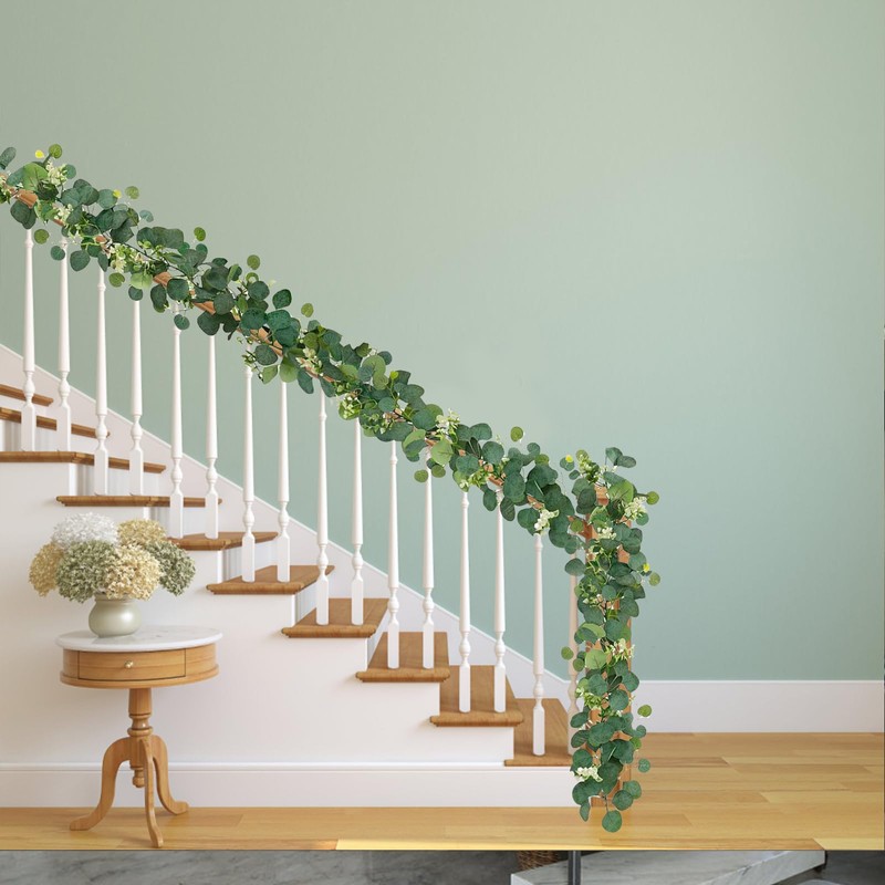 2 pieces eucalyptus garland, 180 cm artificial garlands, wedding garland,