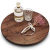 MAGIGO 18 Inches Black Walnut Wood Lazy Susan, Solid Wooden