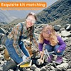 19pcs Geology tool kits，Rock mining tools，Rock hounding tools with exquisite