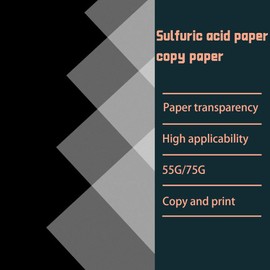 Tracing Paper A4 75g 210 x 297 mm 100 Sheets Printable Transparent Vellum Paper Tracing Paper Pad Ideal for Drawing Art Architecture and Craft Projects