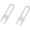 2Pcs White Sliding Cabinet Locks,Proof Cabinet Cupboard Lock Latch,U Shaped
