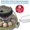 KEBONNIXS 12 Egg Incubator with Humidity Display, Egg Candler, Automatic