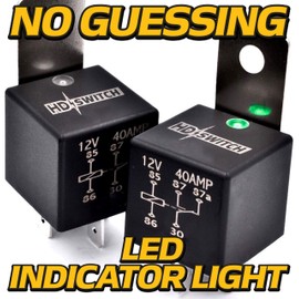 HD Switch (4 Pack) 12V 40A WaterProof Relay replaces 6679820 Bobcat 751 753 763 773 863 864 873 883 963 Skid Steer 463 553 A770 MT50 MT52 MT55 MT85 A220 A300 T110w/LED & Dielectric Grease
