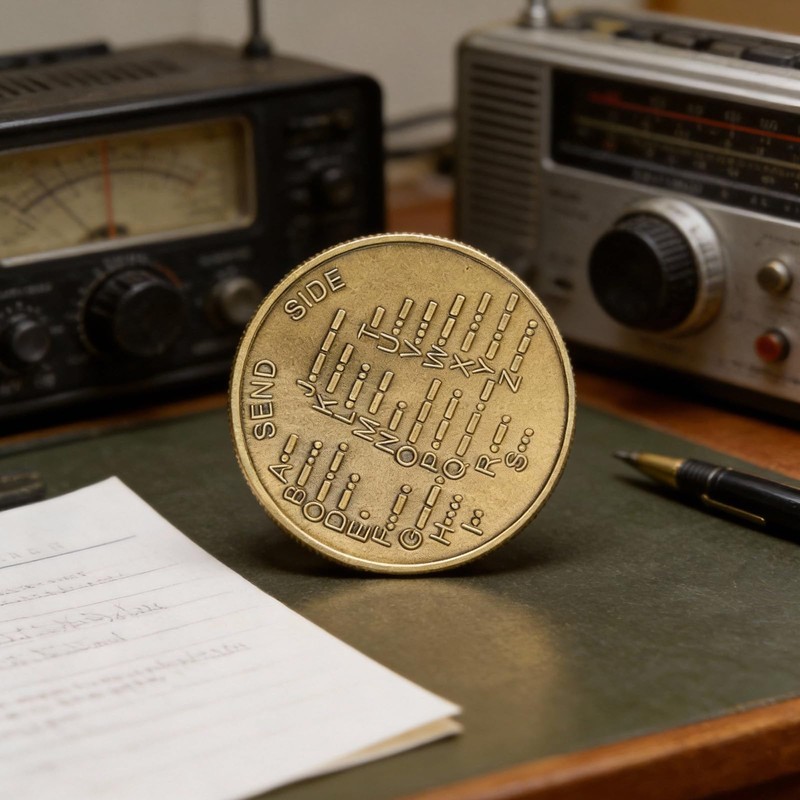 Putikeeg Morse Code Commemorative Coin - Unique Collector's Coin with