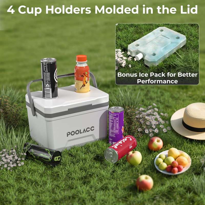 Portable Personal Cooler, Poolside Ice Chest for Above Ground Pool