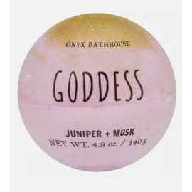 Onyx Bathhouse Goddess Bath Bomb Oversized  Juniper + Musk Onyx Bathhouse Spa Fizz and Bubbles