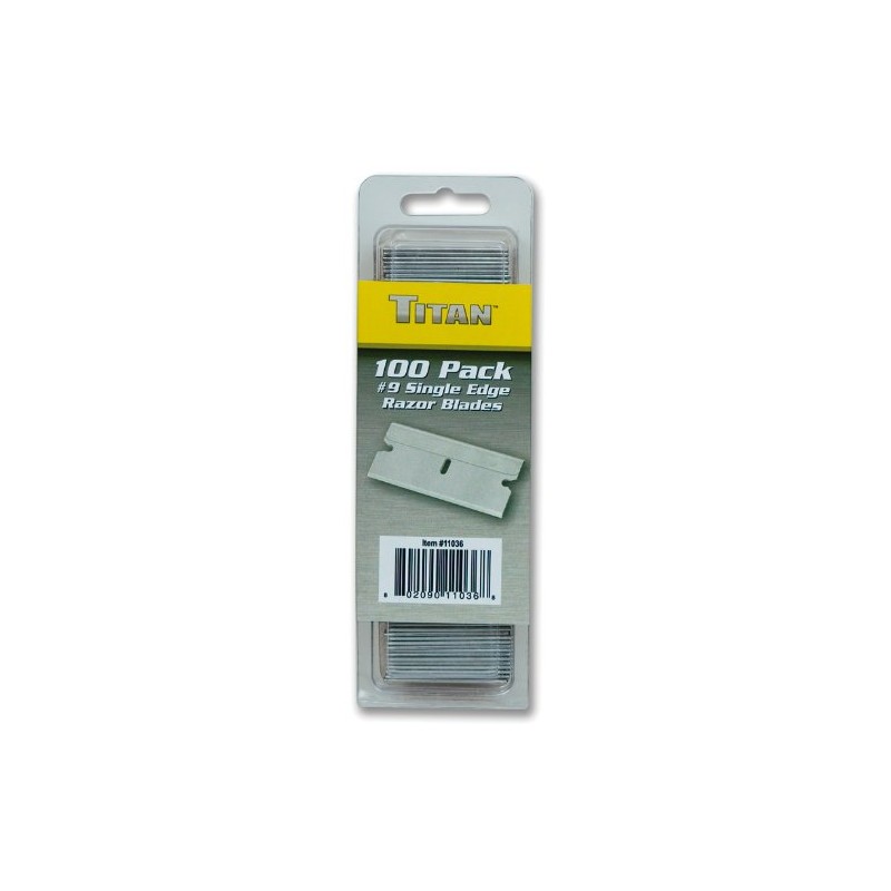 Titan 11036#9 Single Edge Razor Blade - 100 Piece