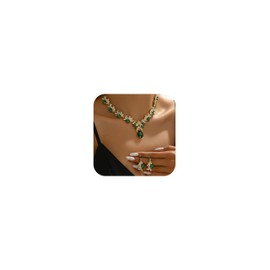 Elegant Prom Party Jewelry Set for Women Bridal Wedding Rhinestone Costume Accessories with Sparkle Crystals Silver Tone Evening Gala Formal Event Jewelry