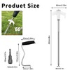 8 Pack Screw in Tent Stakes,8" Heavy Duty Glow-in-The-Dark Canopy