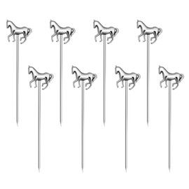 FL-WITHYOU Horse Picks cocktail reusable toothpicks for appetizers for Brandied Cherries Skewers 8 pieces