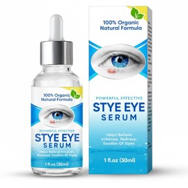 Eye Stye Treatment, (30 ml) Stye Eye Serum for Chalazion and Blepharitis, Natural Botanical Ingredients, Gently Cleanses Eyelids and Lashes, Soothes Periorbital Skin, Eye Health Care