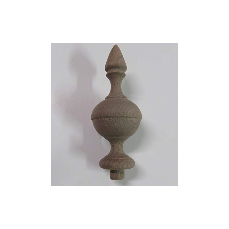 Wooden Finial Bed Post 5" Wood Choice Oak Maple Cherry