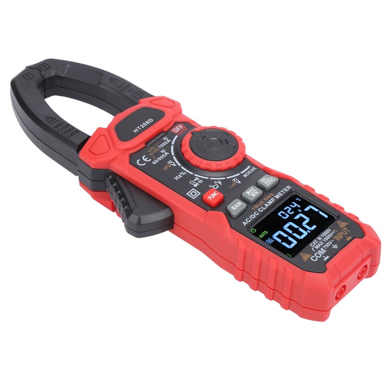 HT208D 6000 Count AC/DC Digital Clamp Meter Multifunctional Multimeter for