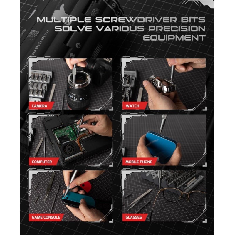 VMAN 128 in 1 Electronics Precision Screwdriver Set, Professional Magnetic