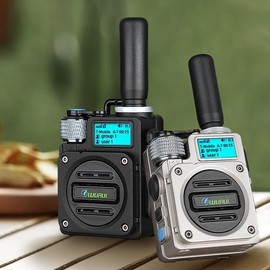 GLOBAL-PTT G6 Global-ptt 4G POC walkie Talkie for Adults Long Range intercom 1000 Miles Distance Network Two Way Radio with yearly SIM - color: silver