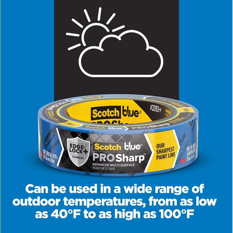 ScotchBlue PROSharp Painter's Tape 2 Inch Wide (1.88 in x