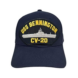 EAGLE CREST USS Bennington CV-20 Embroidered Patch Cap Baseball Hat Strapback Blue