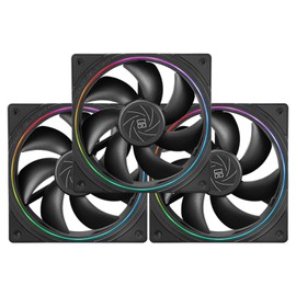 TR-TL-S12 X3 CPU Fan Case Cooler PWM Fan, 4pin PWM Connector Computer Fan sith ARGB Aperture, 1500RPM Speed PC Cooling Fan(120mm, 3 fans)