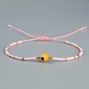 KELITCH Women's Bracelet Adjustable Handmade Evil Eye Pearl Bracelet Stackable