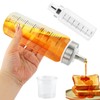 JIANWEI Honey Dispenser, 10 Oz No Drip Maple Syrup Dispenser,